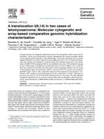 A translocation t(6;14) in two cases of leiomyosarcoma: Molecular cytogenetic and array-based comparative genomic hybridization characterization