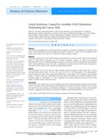 Lynch Syndrome Caused by Germline PMS2 Mutations: Delineating the Cancer Risk