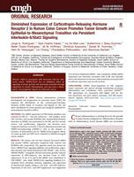 Diminished Expression of Corticotropin-Releasing Hormone Receptor 2 in Human Colon Cancer Promotes Tumor Growth and Epithelial-to-Mesenchymal Transition via Persistent Interleukin-6/Stat3 Signaling