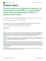 Pharmacokinetics and pharmacodynamics of multiple doses of BG00010, a neurotrophic factor with anti-hyperalgesic effects, in patients with sciatica