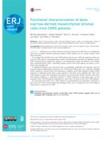 Functional characterisation of bone marrow-derived mesenchymal stromal cells from COPD patients