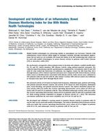 Development and Validation of an Inflammatory Bowel Diseases Monitoring Index for Use With Mobile Health Technologies