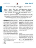 Plasma copeptin as biomarker of disease progression and prognosis in cirrhosis