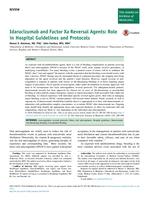 Idarucizumab and factor Xa reversal agents: role in hospital guidelines and protocols