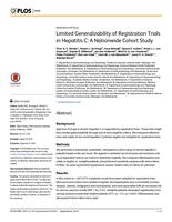 Limited Generalizability of Registration Trials in Hepatitis C: A Nationwide Cohort Study