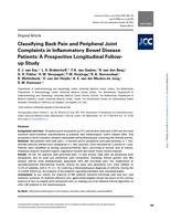 Classifying Back Pain and Peripheral Joint Complaints in Inflammatory Bowel Disease Patients: A Prospective Longitudinal Follow-up Study