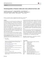 Immunogenicity of human embryonic stem cell-derived beta cells