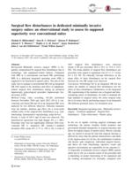 Surgical flow disturbances in dedicated minimally invasive surgery suites: an observational study to assess its supposed superiority over conventional suites