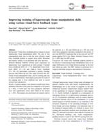 Improving training of laparoscopic tissue manipulation skills using various visual force feedback types