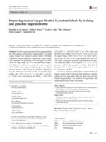 Improving manual oxygen titration in preterm infants by training and guideline implementation