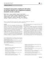 Serological and genetic complement alterations in infection-induced and complement-mediated hemolytic uremic syndrome