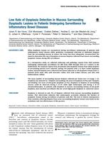 Low Rate of Dysplasia Detection in Mucosa Surrounding Dysplastic Lesions in Patients Undergoing Surveillance for Inflammatory Bowel Diseases