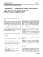 Consequences of CT colonography in stenosing colorectal cancer