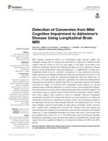 Detection of Conversion from Mild Cognitive Impairment to Alzheimer's Disease Using Longitudinal Brain MRI