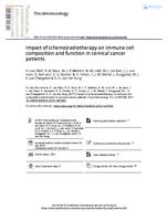 Impact of (chemo)radiotherapy on immune cell composition and function in cervical cancer patients