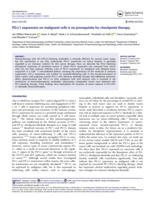 PD-L1 expression on malignant cells is no prerequisite for checkpoint therapy