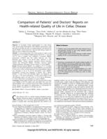 Comparison of Patients' and Doctors' Reports on Health-related Quality of Life in Celiac Disease