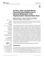 At term, XmO and XpO mouse placentas show differences in glucose metabolism in the trophectoderm-derived outer zone