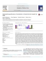 Automated quantification of metabolites in blood-derived samples by NMR