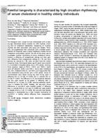 Familial longevity is characterized by high circadian rhythmicity of serum cholesterol in healthy elderly individuals