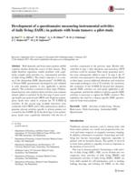 Development of a questionnaire measuring instrumental activities of daily living ( IADL) in patients with brain tumors: a pilot study