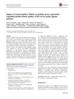 Impact of neurocognitive deficits on patient-proxy agreement regarding health-related quality of life in low-grade glioma patients