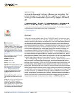 Natural disease history of mouse models for limb girdle muscular dystrophy types 2D and 2F