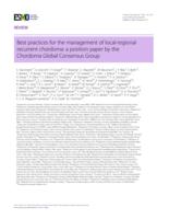 Best practices for the management of local-regional recurrent chordoma: a position paper by the Chordoma Global Consensus Group