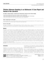 Pituitary Adenoma Apoplexy in an Adolescent: A Case Report and Review of the Literature