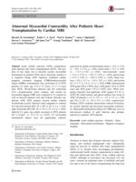 Abnormal Myocardial Contractility After Pediatric Heart Transplantation by Cardiac MRI