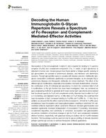 Decoding the Human Immunoglobulin G-Glycan Repertoire Reveals a Spectrum of Fc-Receptor- and Complement-Mediated-Effector Activities