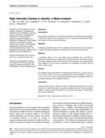 High intensity training in obesity: a Meta-analysis