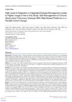 High Level of Integration in Integrated Disease Management Leads to Higher Usage in the e-Vita Study: Self-Management of Chronic Obstructive Pulmonary Disease With Web-Based Platforms in a Parallel Cohort Design