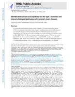 Identification of new susceptibility loci for type 2 diabetes and shared etiological pathways with coronary heart disease