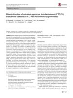 Direct detection of extended-spectrum beta-lactamases (CTX-M) from blood cultures by LC-MS/MS bottom-up proteomics