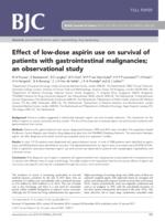 Effect of low-dose aspirin use on survival of patients with gastrointestinal malignancies; an observational study