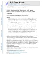 Biallelic mutations in the 3 ' exonuclease TOE1 cause pontocerebellar hypoplasia and uncover a role in snRNA processing