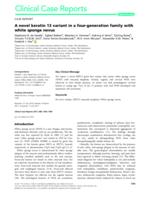 A novel keratin 13 variant in a four-generation family with white sponge nevus