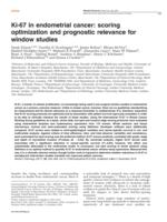 Ki-67 in endometrial cancer: scoring optimization and prognostic relevance for window studies