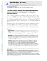 Long-term follow-up after near-infraied fluorescence-guided resection of colorectal liver metastases: A retrospective multicenter analysis