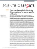 Field-friendly serological tests for determination of M. leprae-specific antibodies