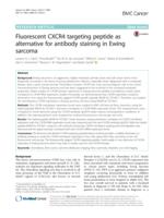 Fluorescent CXCR4 targeting peptide as alternative for antibody staining in Ewing sarcoma