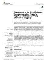 Development of the Social Network-Based Intervention "Powerful Together with Diabetes" Using Intervention Mapping