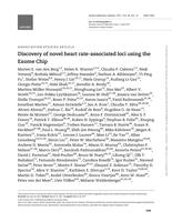 Discovery of novel heart rate-associated loci using the Exome Chip