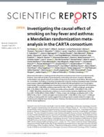 Investigating the causal effect of smoking on hay fever and asthma: a Mendelian randomization meta-analysis in the CARTA consortiumn