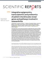 Integrative epigenomics, transcriptomics and proteomics of patient chondrocytes reveal genes and pathways involved in osteoarthritis