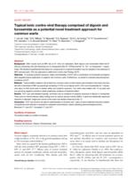 Topical ionic contra-viral therapy comprised of digoxin and furosemide as a potential novel treatment approach for common warts