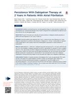 Persistence With Dabigatran Therapy at 2 Years in Patients With Atrial Fibrillation