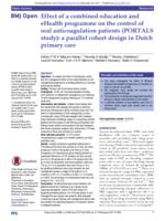 Effect of a combined education and eHealth programme on the control of oral anticoagulation patients (PORTALS study): a parallel cohort design in Dutch primary care