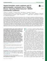 Atypical hemolytic uremic syndrome and C3 glomerulopathy: conclusions from a "Kidney Disease: Improving Global Outcomes" (KDIGO) Controversies Conference